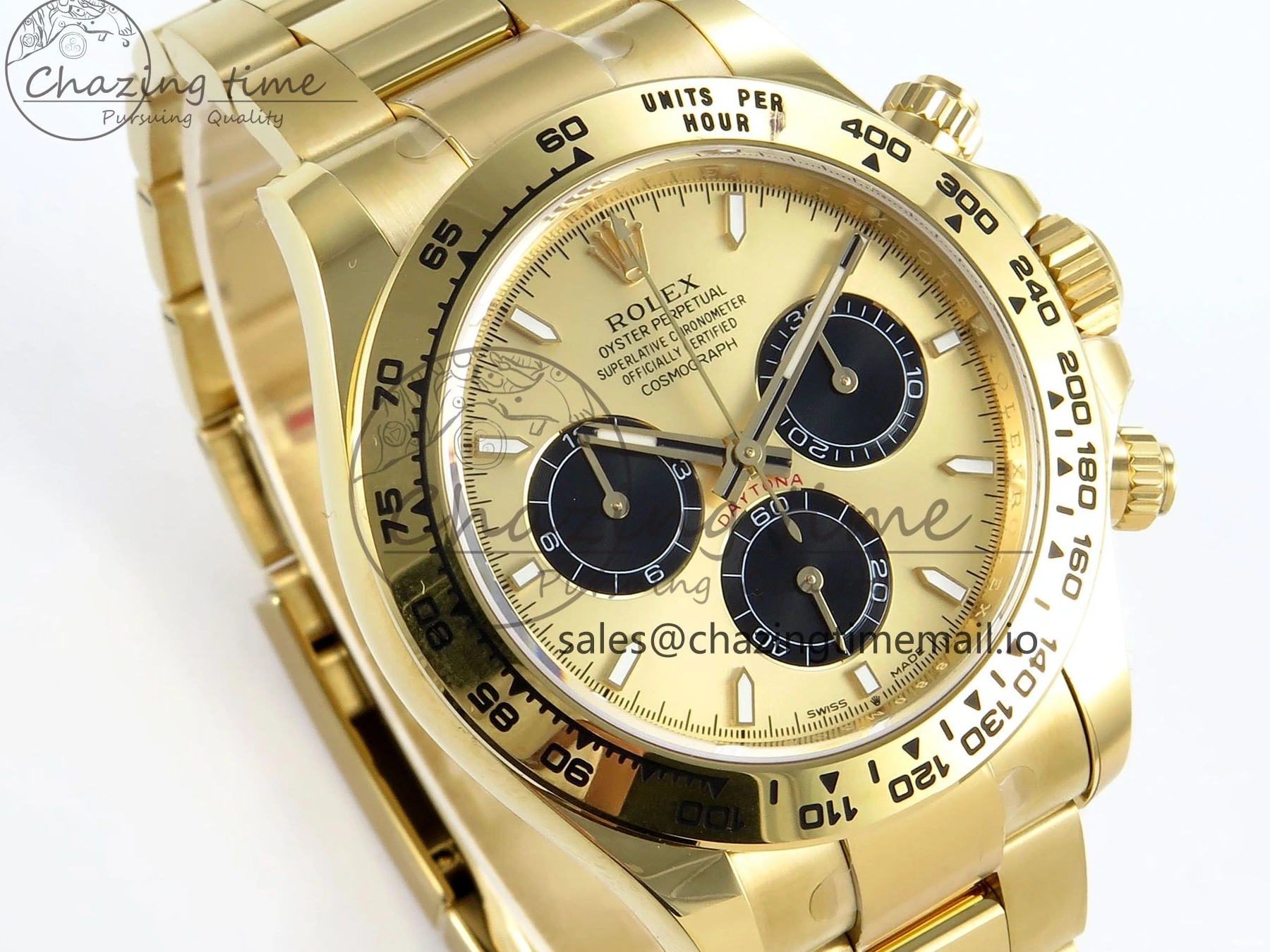 MiroTime 0318 Daytona 126508 APSF 1:1 Best Edition YG Black Dial on YG Braclet SH Unisex 739